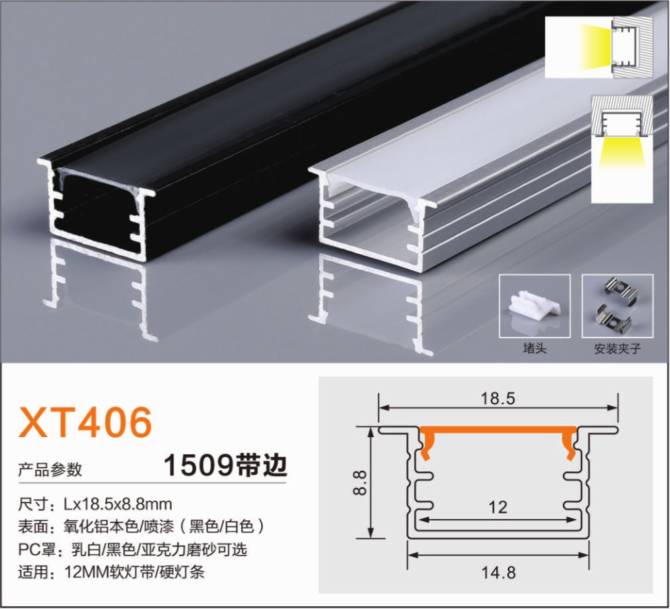 Aluminum profiles1509B